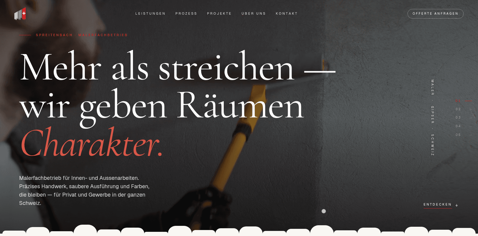 Malerwerk Sulejmani | Cinematic craft for a Swiss painting workshop project screenshot